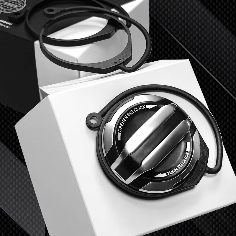Suitable for Porsche Cayenne 718 Panamera 911 Maca Cover Silver Porsche Fuel Tank Cover Second Generation