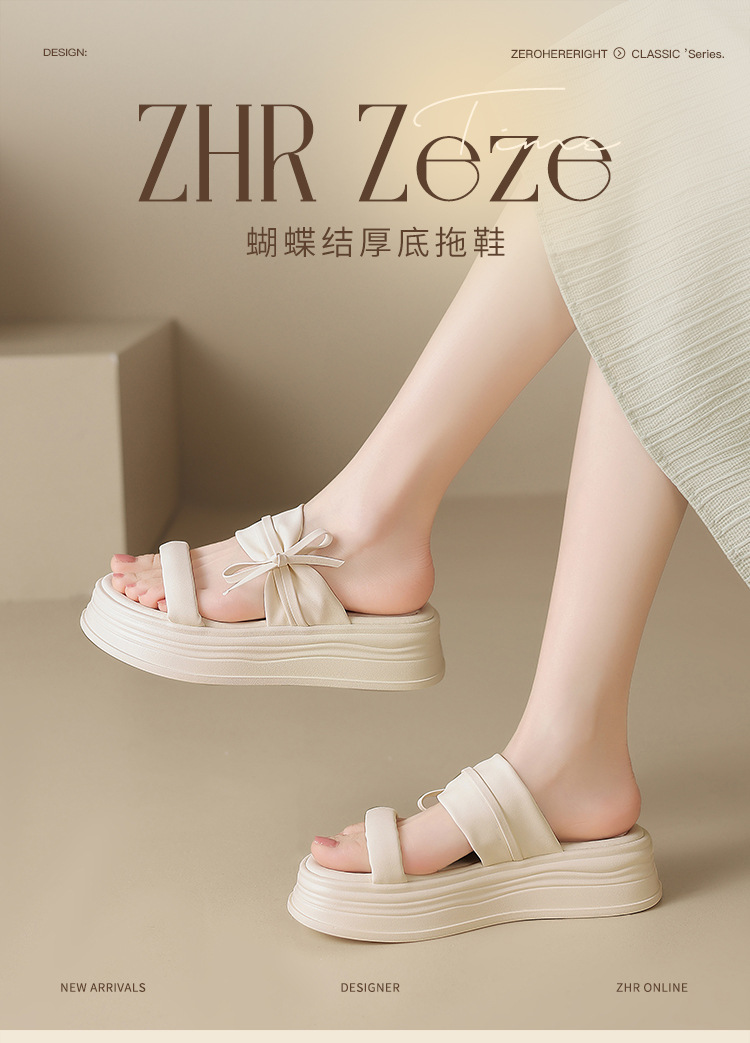 Sandal nữ quai nơ xỏ ngón phong cách tiên nữ — CE19 màu mơ chi tiết 3
