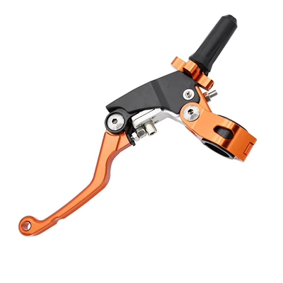 Other brake systems folding handlebar clutch lever - orange-anti-slip-clutch-handle