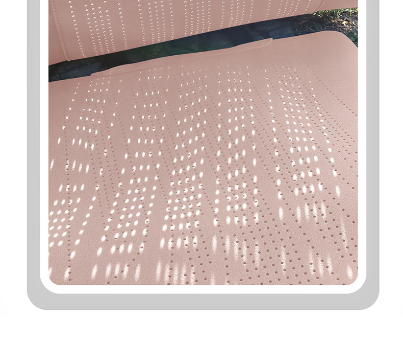 2025 New Geely Xingyue Special Seat Cushion, All-Season Universal Half-Covered Suede Breathable Perforated Saddle Seat Cover