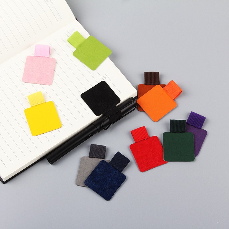 Laptop Accessories Self-Adhesive Leather Pen Clip Sticker Amazon Creative Simple Strap Elastic Pen Insert Pen Sticker