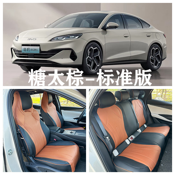 Seal 06 – BYD Modelə uyğun (Original) oturacaq örtükləri - sugar-brown-five-seat-full-coverage-standard-edition-seal-06-dedicated