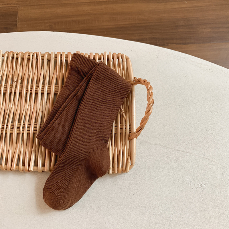 2024 primavera y otoño nuevas polainas para niñas bebé a pantimedias para niños transpirables medias de una pieza coreanas