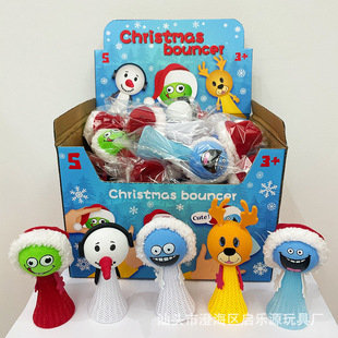 Cross-border wholesale Christmas bouncing people creative spring elf toys