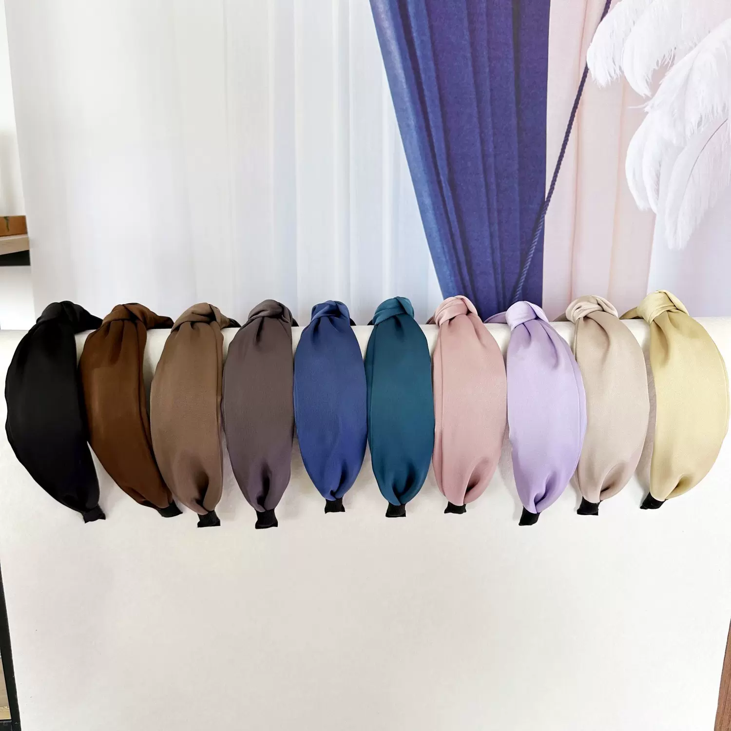 高级感发箍2023年春季韩版复古缎面高颅顶网红头箍压发夹洗脸发卡