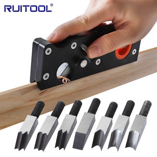 Woodworking chamfering planer, adjustable depth hand planer, 45 degree bevel planer, multi-angle chamfering function