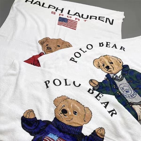 Export to Japan foreign trade original single POLO teddy bear quan cotton thick large bath towel