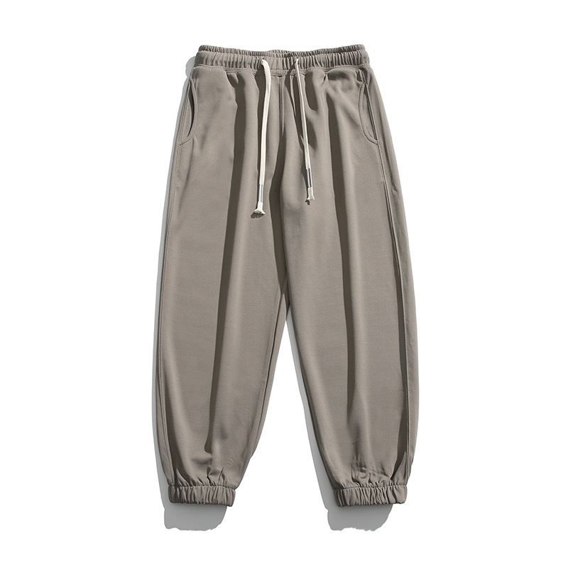 IZEXX Pantalones de chándal para hombre de estilo americano, marca de moda de otoño, pantalones largos deportivos informales de color sólido, versátiles y sencillos, estilo retro para hombre.