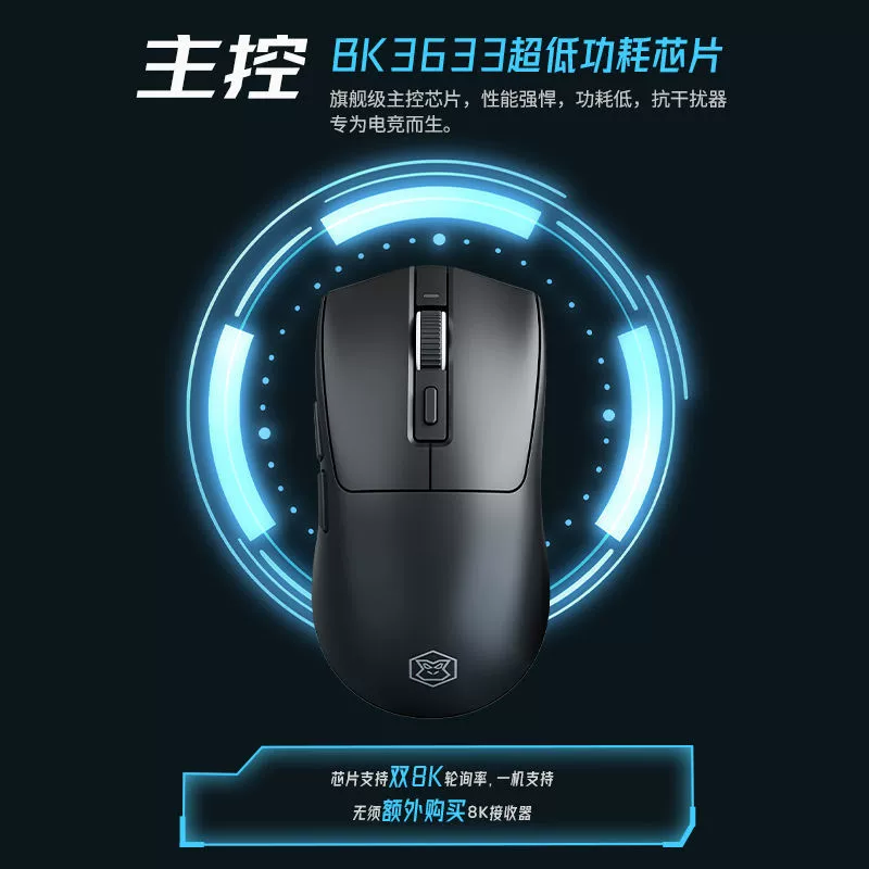Forward M9mini беспроводная игровая мышь проводная/двухрежимная PAW3395, лёгкая, киберспортивная/офисная универсальная