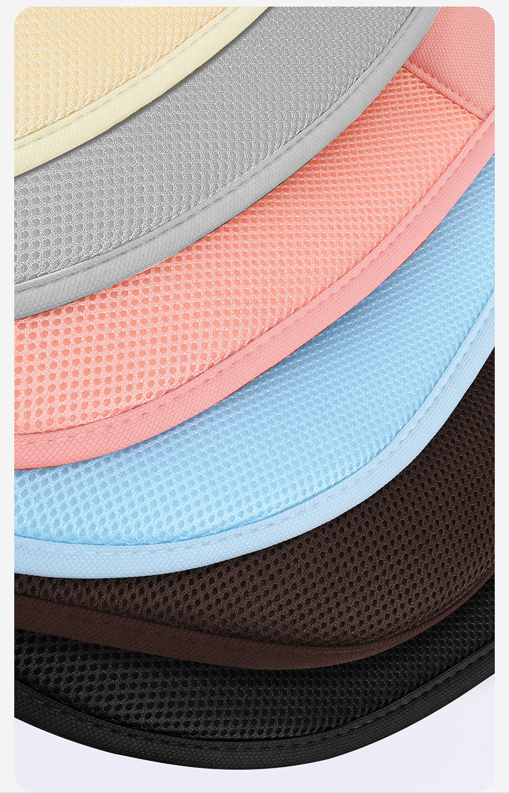 Breathable Seat Cushion Car Seat Cushion Truck Seat Car Lumbar Support Cushion Summer Sandwich Office Lumbar Support Cushion