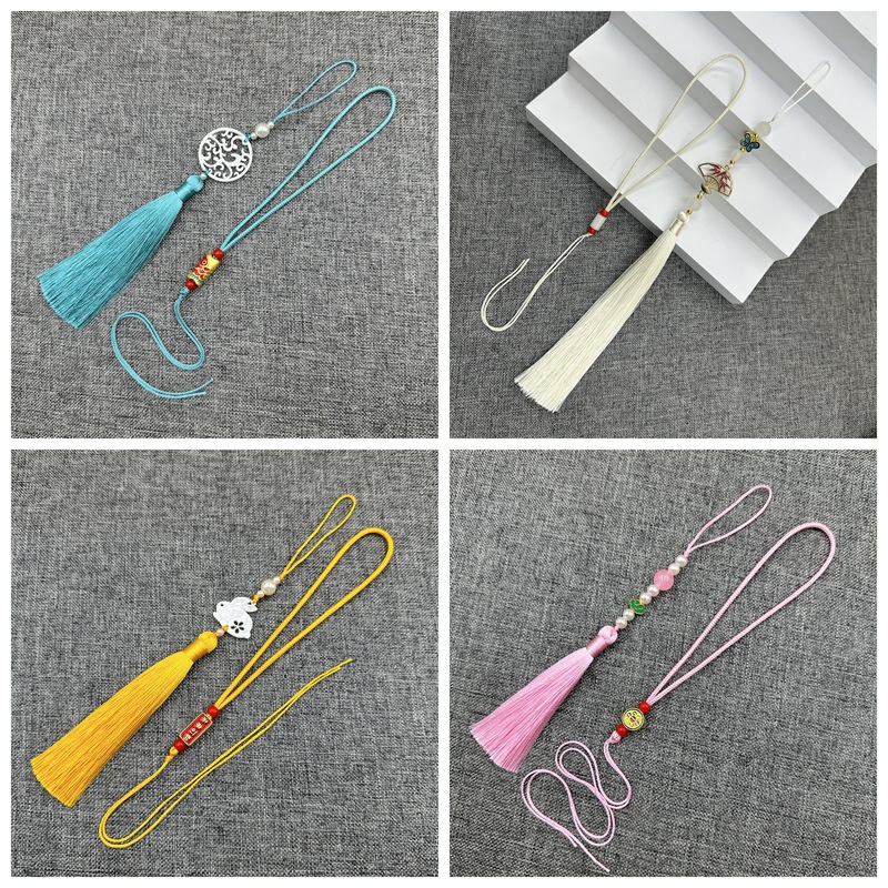 把绳流苏套装配件吊绳手把绳涤纶纯手工吊绳手把件汽车挂件中国结