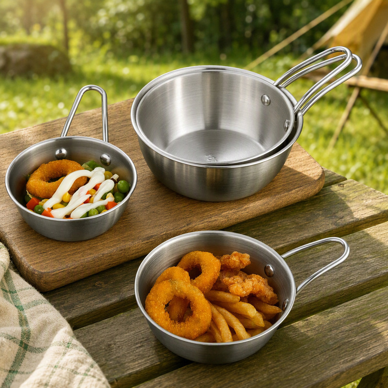 Hongjun Da 304 Stainless Steel Sierra Bowl Picnic Bowl Hot Pot Seasoning Bowl Fruit Salad Bowl Outdoor Camping Tableware Hongjun Da 304 Stainless Steel Sierra Bowl Picnic Bowl Hot Pot Seasoning Bowl Fruit Salad Bowl Outdoor Camping Tableware