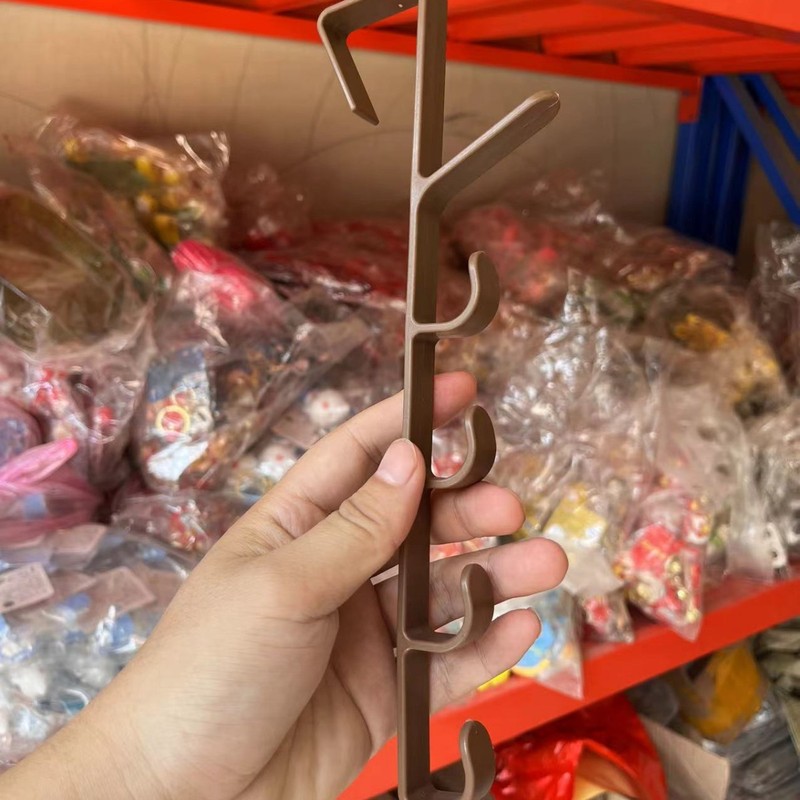 プラスチックフックパンチフリー粘着フックハンガー垂直ハンガー壁掛け収納ツール寝室ホーム卸売|undefined