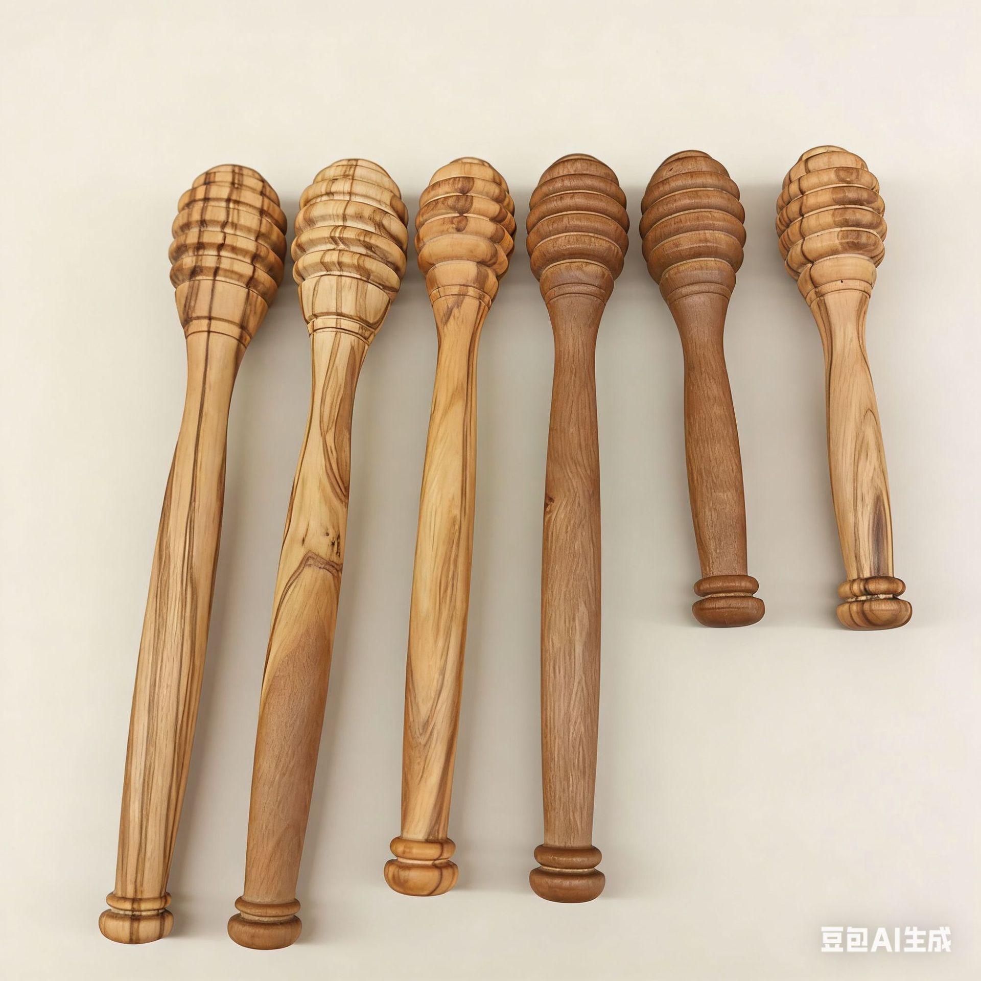 In-stock olive wood honey stick, wooden stirring stick, solid wood bee stick, honey extractor, wax-free stick for jam