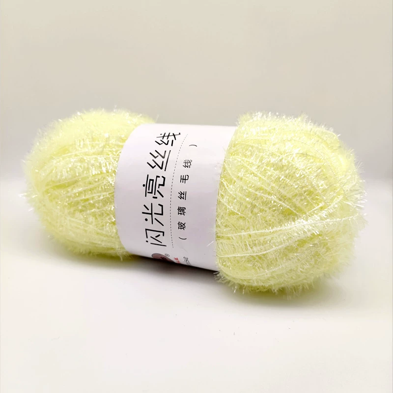 Стеклянная шелковая нить, handmade мерцание, 50 г (≈100 м) — упакованный односторонний пряжа