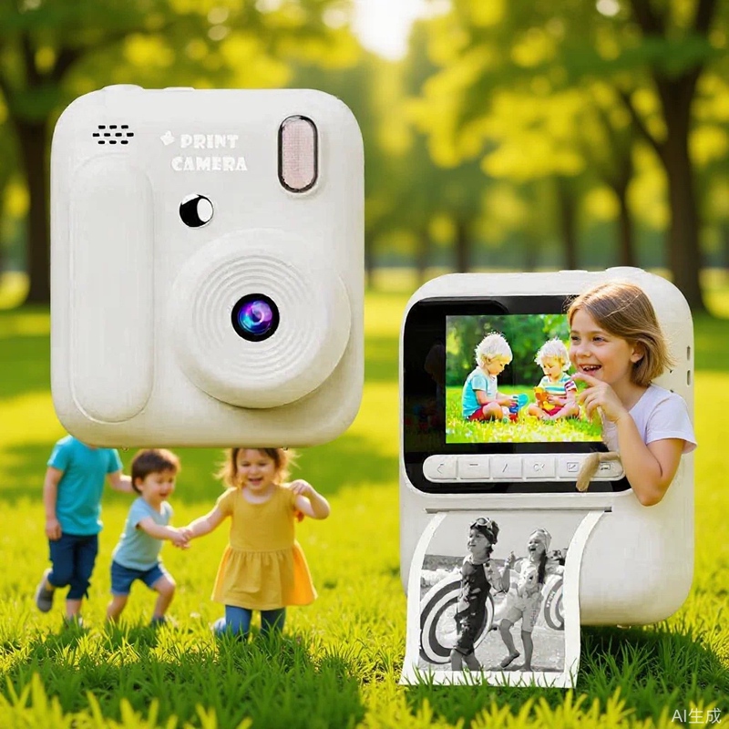 2025 New Model Z700 Children's Instant Print Camera, Color Printing Camera, Instant Printing Mini Camera