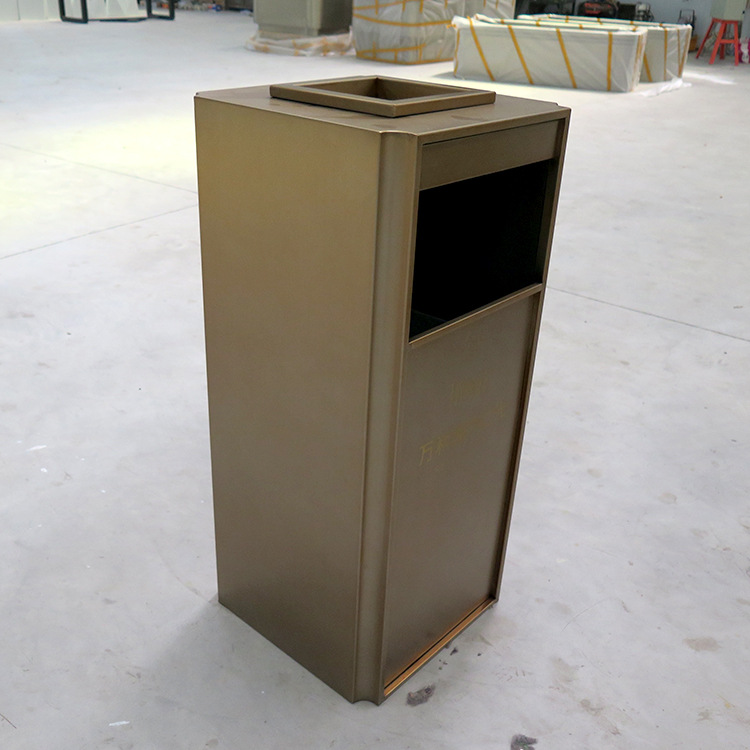 户外不锈钢垃圾桶 社区物业公园环卫做旧垃圾箱 景区园艺果皮箱