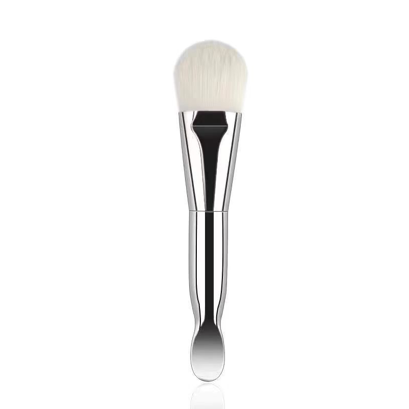 Cepillo de máscara de silicona de doble cabeza con cepillo de maquillaje multifuncional herramienta de maquillaje
