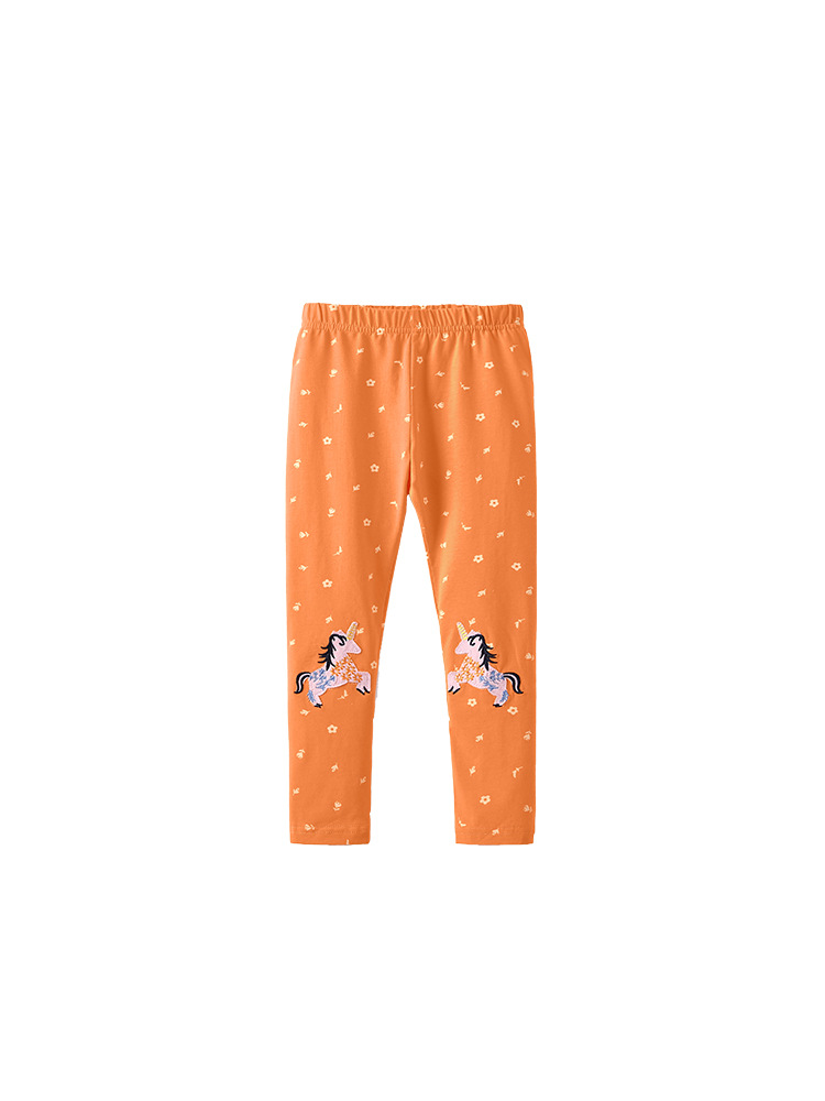 Pantalones infantiles malwee transfronterizos de otoño y invierno nuevos niños europeos y estadounidenses lindos niñas leggings de cintura elástica de otoño