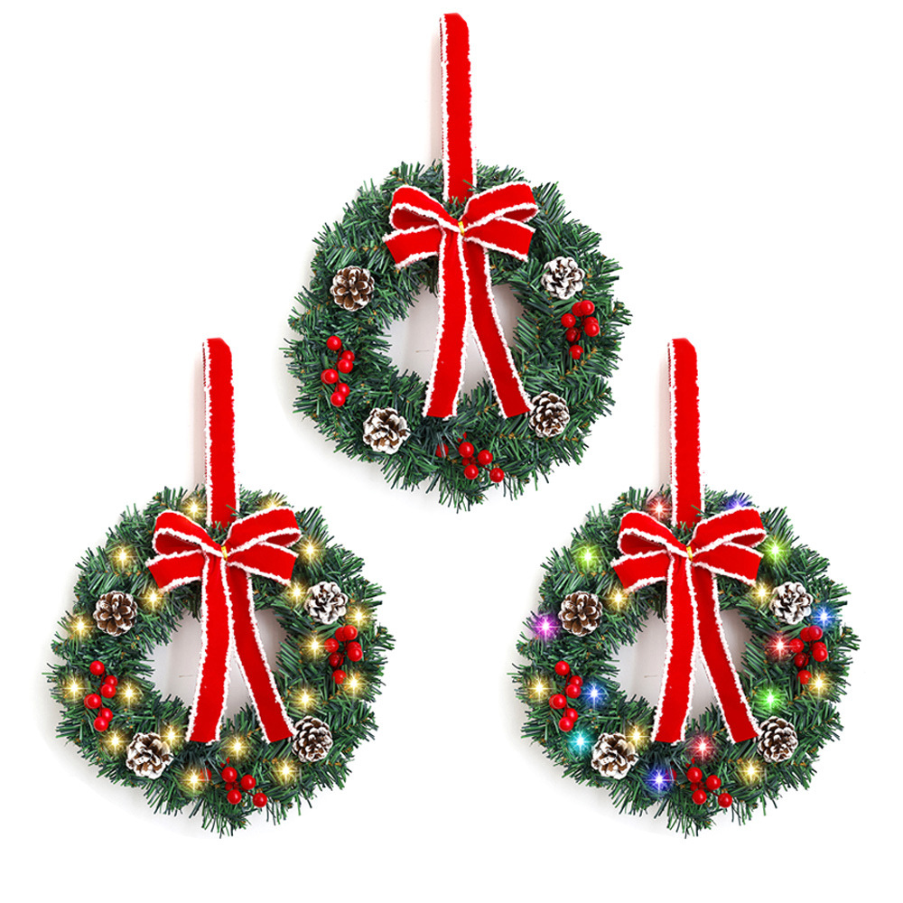 Navidad guirnaldas decoración de frutas rojas 30 / 40 / 50 / 60 arco de pino decoración de Navidad decoración de fiestas