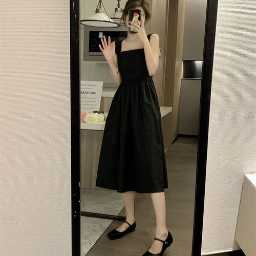 Vitality Girl Dress Women Summer  New Arrival Medium Length Waist Cinching Slimming Outerwear Elegant First Love Camisole Dress