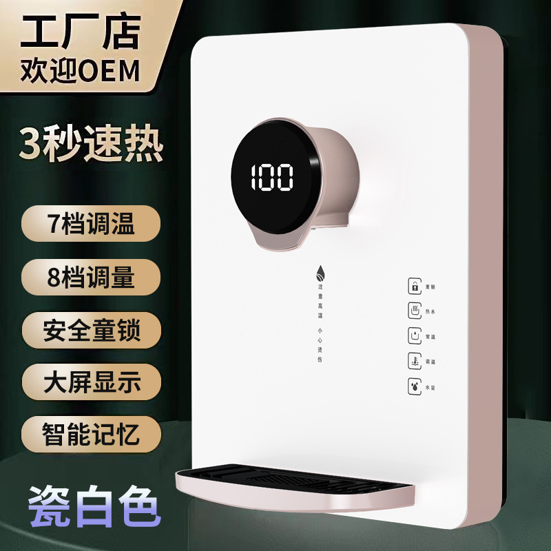 Máquina de tubería fría y caliente, máquina de beber directa colgada en la pared doméstica, calentador de agua caliente instantáneo doméstico, calefacción de doble propósito