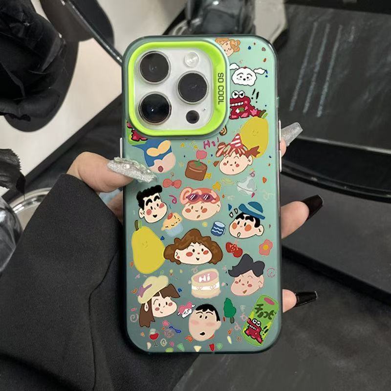 Dibujos animados japoneses y coreanos lindos aplicables Apple 15PROMAX funda para teléfono móvil iphone14/13 anti-caída 16 nuevo 12/11