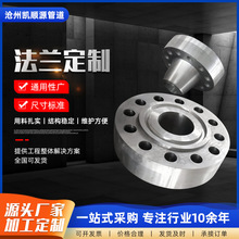 非标大口径碳钢焊接法兰盘钢制锻打法兰316L不锈钢WN带颈对焊法兰