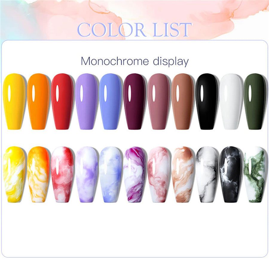 Blooming pegamento Esmalte de uñas pegamento fototerapia gradiente rubor floreciente líquido marmolado floración rápida
