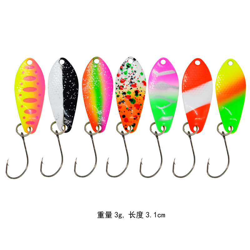 Metal Spoons Fishing Lures Spinner Spoons Baits Fresh Water Bass Swimbait Tackle Gear