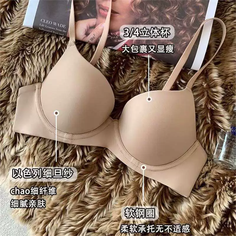 Supporting bra with steel rings, summer thin underwear