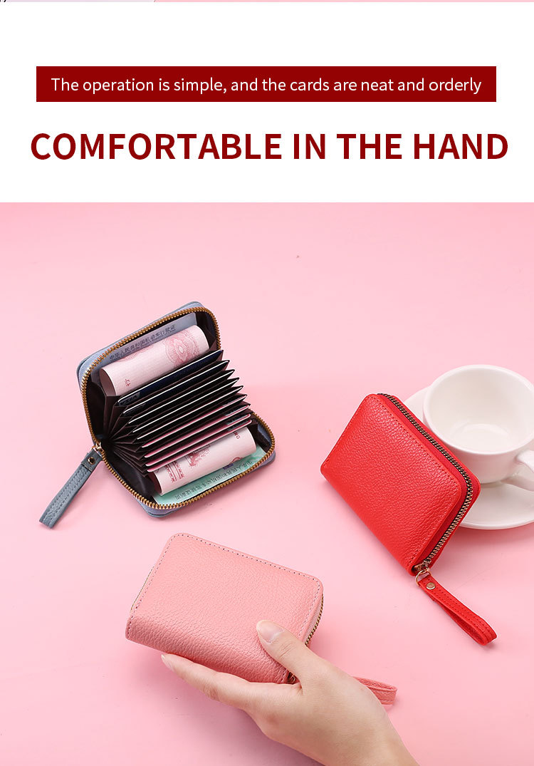 45g Weight Synthetic Leather Lining Material Zipper Closure Type Card Holder Bags Type Daily Occasion Pu Leather Material Solid Color Pattern All Seasons Season Unisex Gender Casual, Sweet Style Square Shape Unisex Solid Color Pu Leather Zipper Card Holders 2