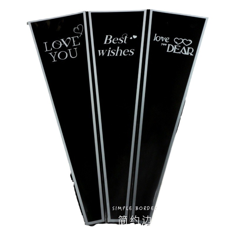 Bolsa de embalaje de una sola flor Rosa bolsa de conjunto múltiple material de embalaje floral de un solo ramo de celofán transparente