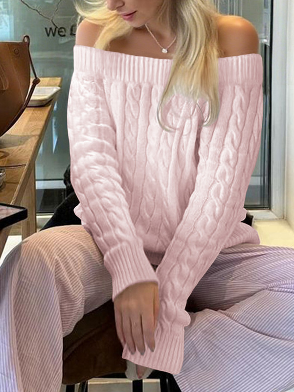 迪芸欧美休闲通勤纯色长袖背心毛衣毛织女装2025秋冬亚马逊独立站|undefined