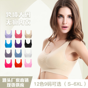 Double-Layer Large Size No Rims Adjustable Seamless Sports Bra Running Yoga Sleep Push-Up Intimates Beautiful Back Bra for Women