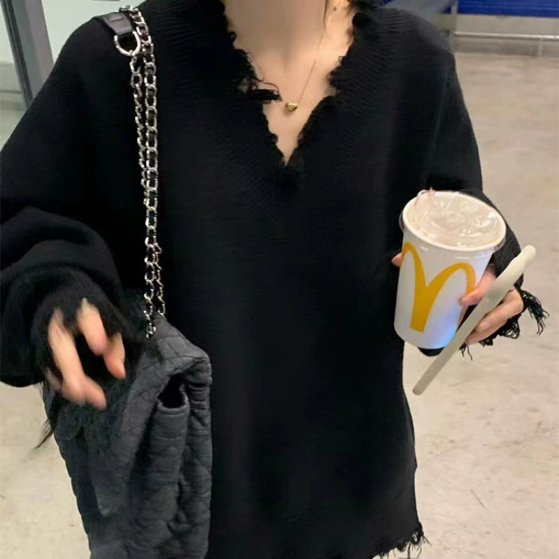 Winter knitted sweater, 2023, Korean style, oversize, increased thickness