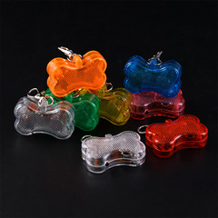 Cross-border E-commerce Glowing Bone Charm Dog Collar Accessory Pendant Name Plate Dog Walking Light Pet Supplies