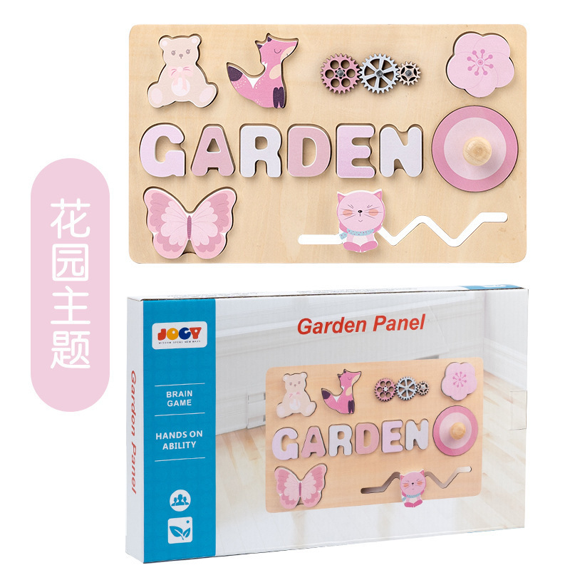 Panel de agarre manual para niños Weiweihu, tablero de emparejamiento cognitivo de forma de macaron magnético, una variedad de juguetes de madera temáticos