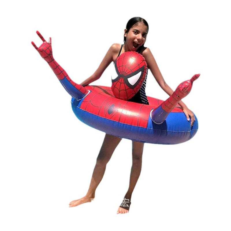 Inflatable swimming ring PVC, aqua park, Spiderman, increased thickness