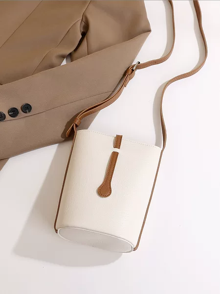Cross-Border High-End Soft Leather Crossbody Women's Mobile Phone Bag 2026 New Style Simple Shoulder Bucket Bag Small Bag for Commuting