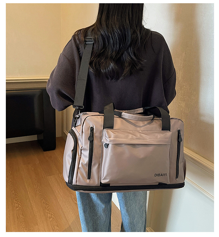 Großvolumige Kurztransport-Reisetasche, tragbar, Geschäftsreise, Tourismus, Bordgepäck, erweiterbar, Reisetasche, wasserdicht, dual-use nass und trocken, Fitness, 20