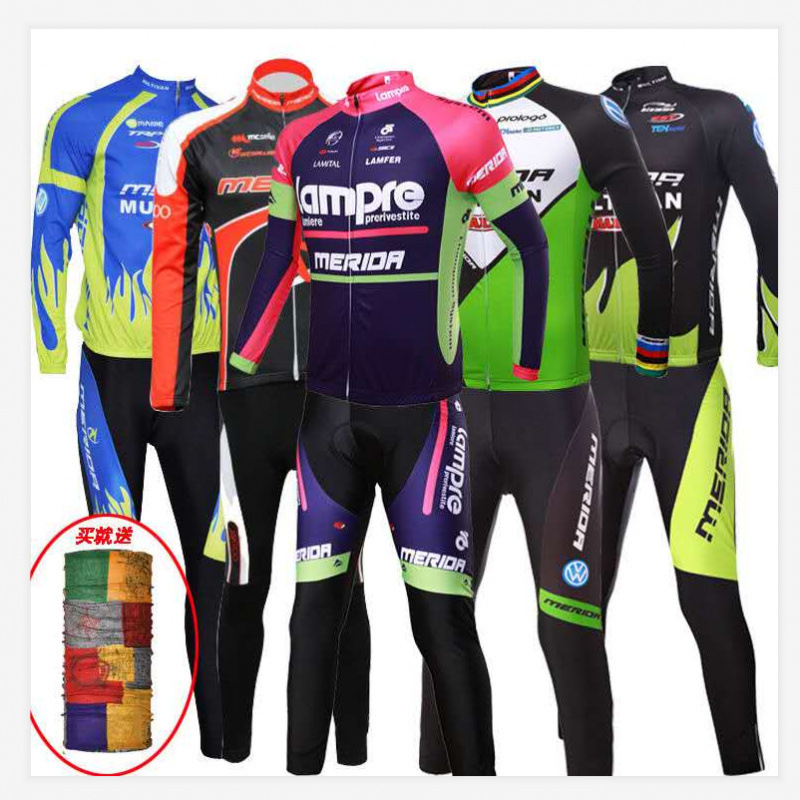 Cross-Border Long-Sleeved Men's and Women's Cycling Clothing Suits Spring and Summer Moisture-Absorbent, Breathable and Sweat-Wicking Thin Mountain Road Bike Wholesale