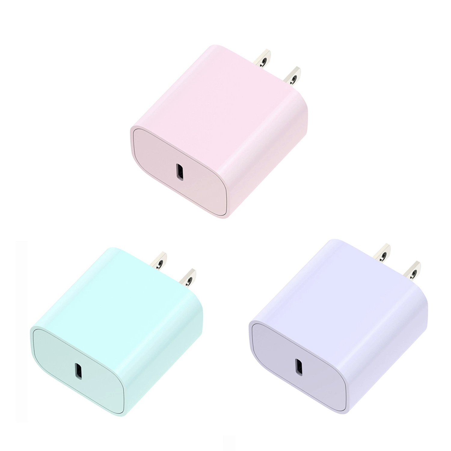 USB-C зарядное устройство PD20W, 20W GaN PD быстрая зарядка с кабелем 1.8 м, один или два порта