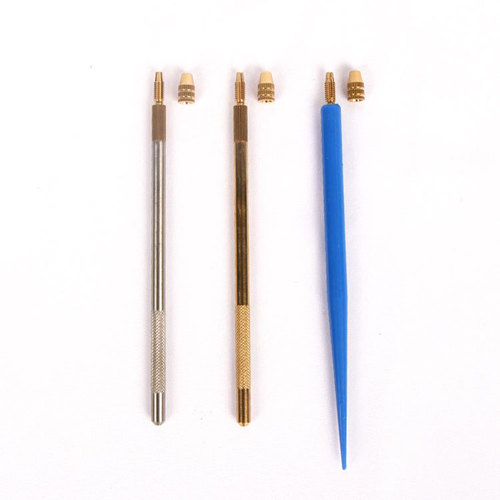 Hair system hook needle set hair transplant patch replacement hairpiece pillow lace base needle head wooden handle copper handle hair hook