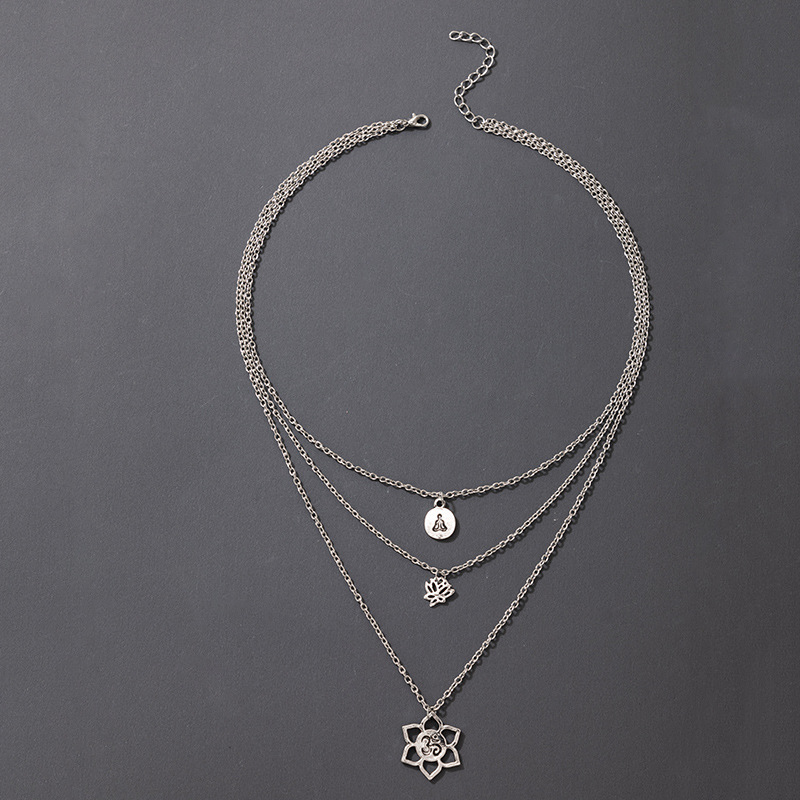 2021 New European and American Autumn Punk Necklace Hip Hop Fashion Metallic Single Layer Necklace T