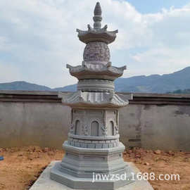 祠堂大门石雕柱子图片 寺庙花岗岩柱子定做 墓园石制浮雕柱子价钱