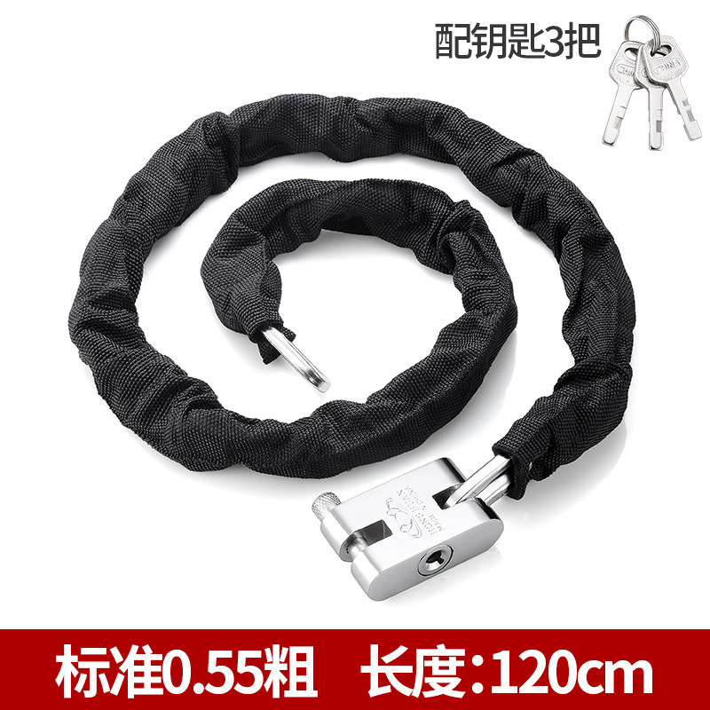 厚く長いチェーンロック家庭用ロック切断防止盗難防止車ロック電気自動車自転車ロック鉄チェーンドアロック|undefined
