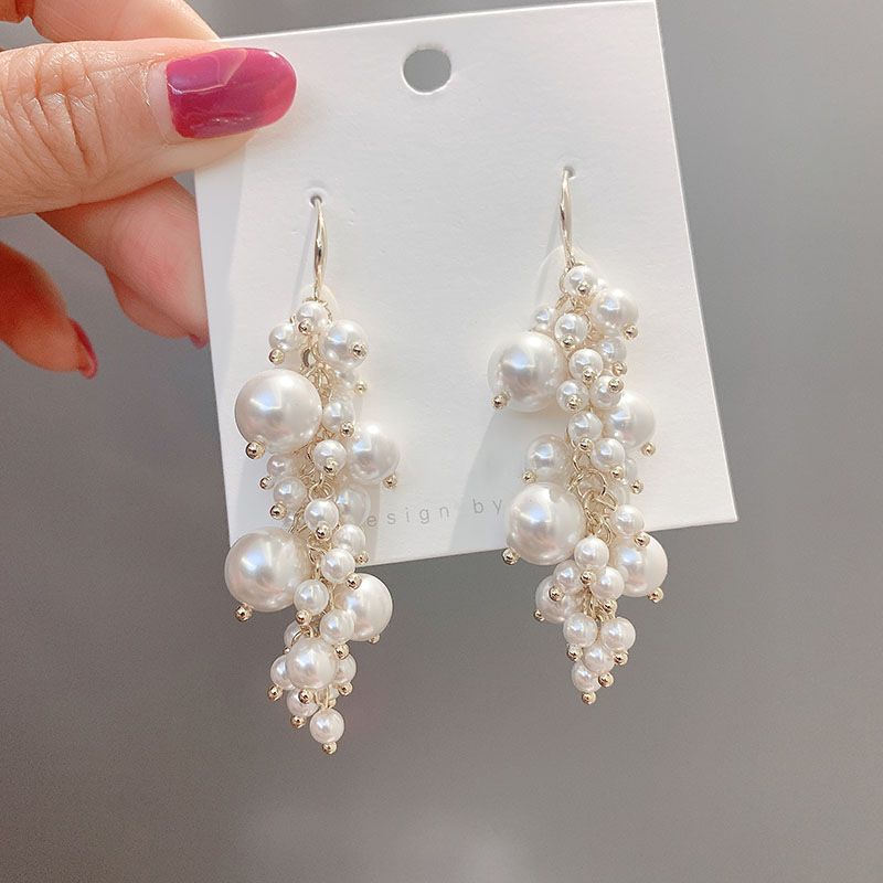 15g Weight Drop Earrings Classification Elegant Vintage Style Geometric Artificial Pearl Alloy Tassel Plating Women's Drop Earrings