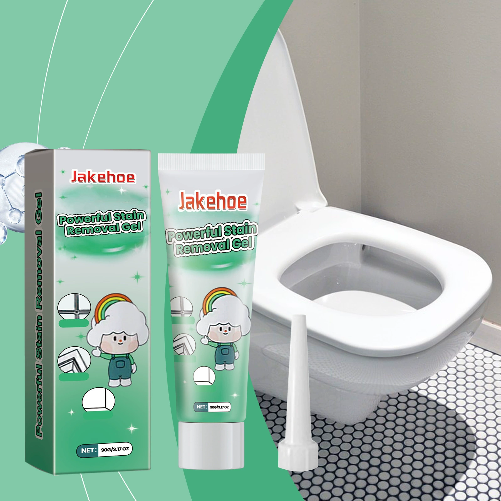 Jakehoe дезактивационные гели для домашнего обихода Кухня для удаления масла и дезактивации в ванной комнате Многофункциональный очиститель