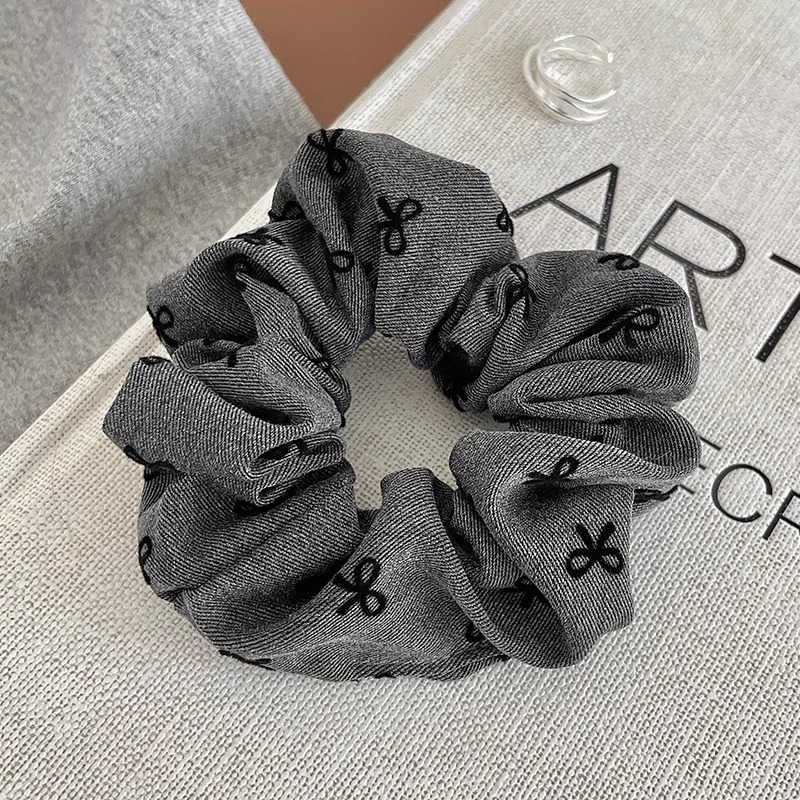 Grey arco cuadrado anillo de cabello de intestino grueso cuerda de cabello de cola de caballo de alta calidad cuerda de cabello adornos